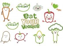 Stickserie Veggies